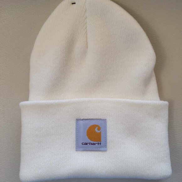 Carhartt Knit Cuffed Beanie - Winter White - Picture 1 of 2